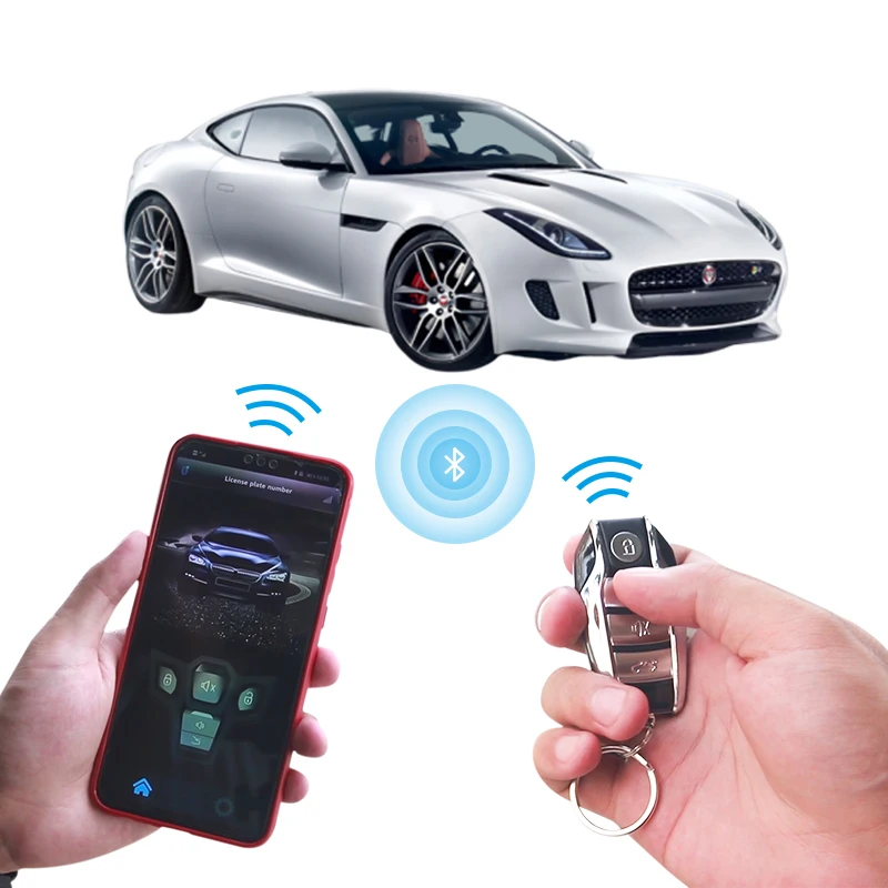 SPY Universal 433.92MHz Car Alarms 80-100m With Two Way Remote Control Car Alarm Security System