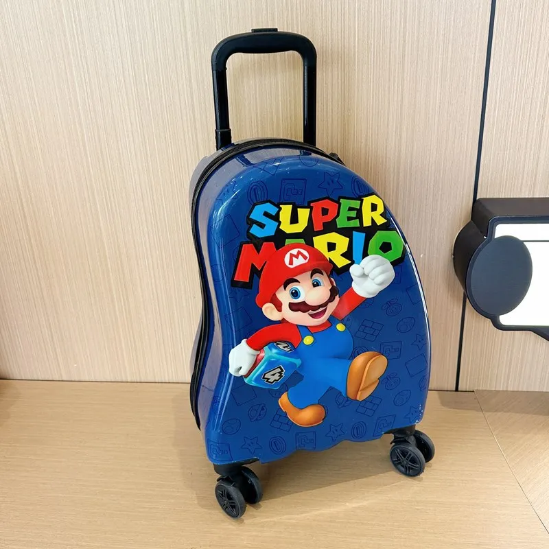 Cartoon 18-inch Super Mario Cat Trolley Case for Girls Kids Carry-on  Luggage Boarding Travel Luggage Trolley Suitcase Kids'