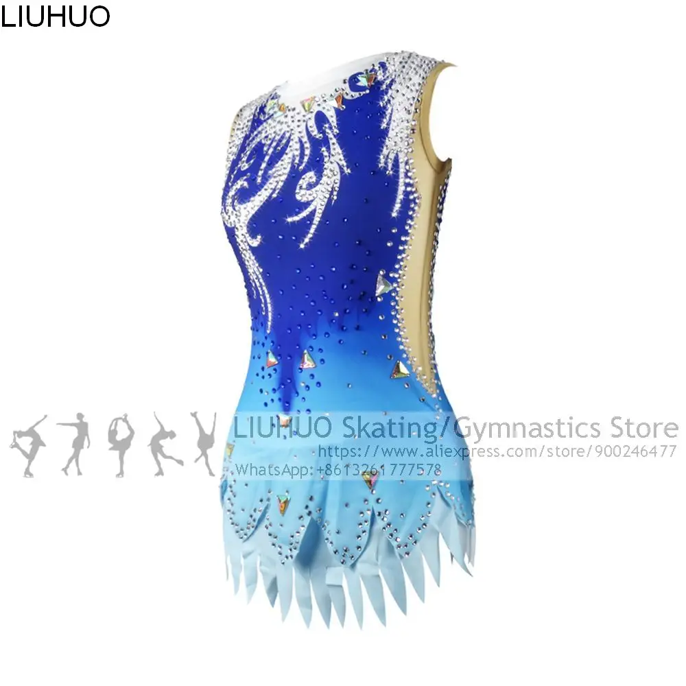 Liuhuo Girls Rhythmic Gymnastics Leotards Plus Size Exotic Dancewear