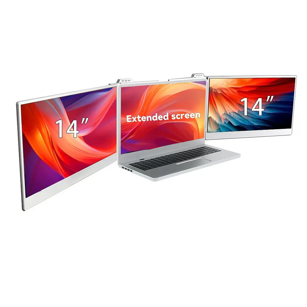 14 Inch Triple Laptop Screen for Computer Expand Your View with a