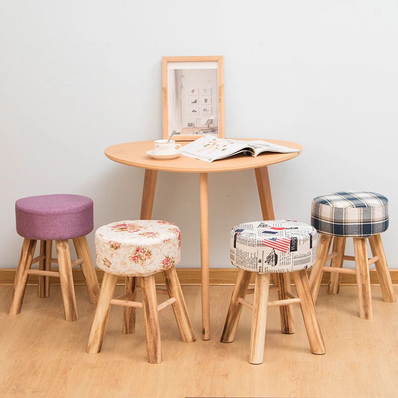 small round step stool