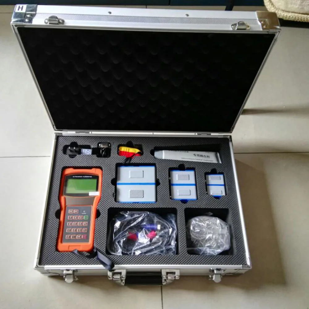 PVC Pipe TUF 2000h Data Logger RS485 Module Digital Portable Hand Held Clamp on Ultrasonic Water Flow Meter Price