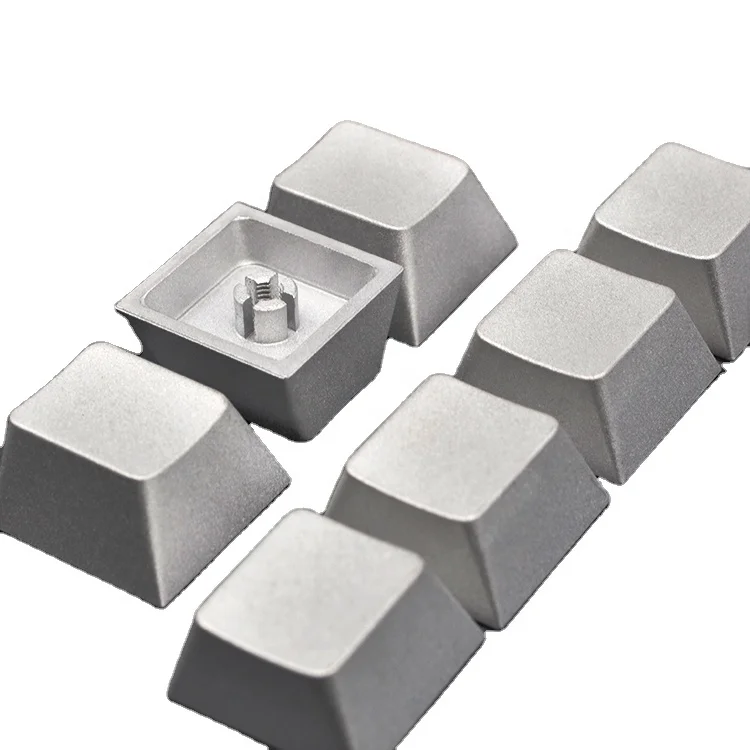 OEM Custom Made CNC Precision Machining Solid Metal Aluminum Keycaps Machined Parts for Mechanical Keyboard Keycaps