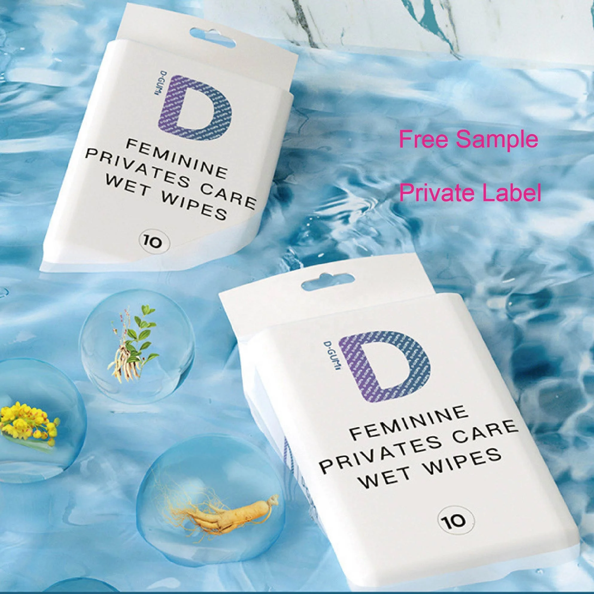 Custom Hygienic Tissue Based Dry Female Customise Disposable for Women Hygiene Female Herbal Sex Intimate Feminine Wipe