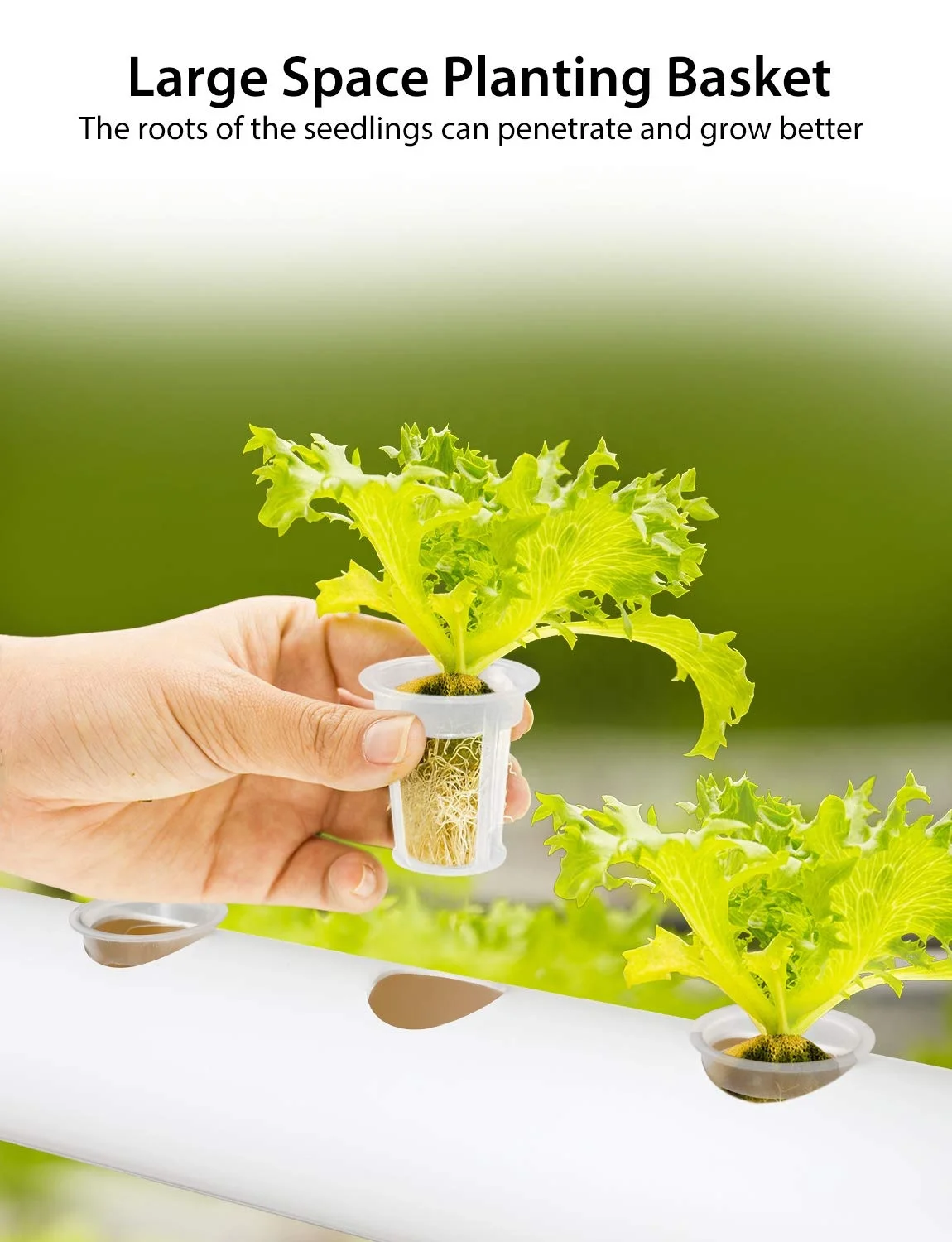 108 Holes Hydroponic Grow Kit 3 Layer Aquaponic Planting System for Home Plants Hydroponic System