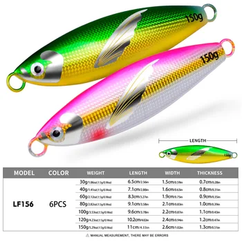 CHEEERY Deep Sea Sinking Slow Pitch Metal Jig Lure, Long Cast Bionic Metal Fishing Bait Tackle Wholesale – Metal Jig – view 5