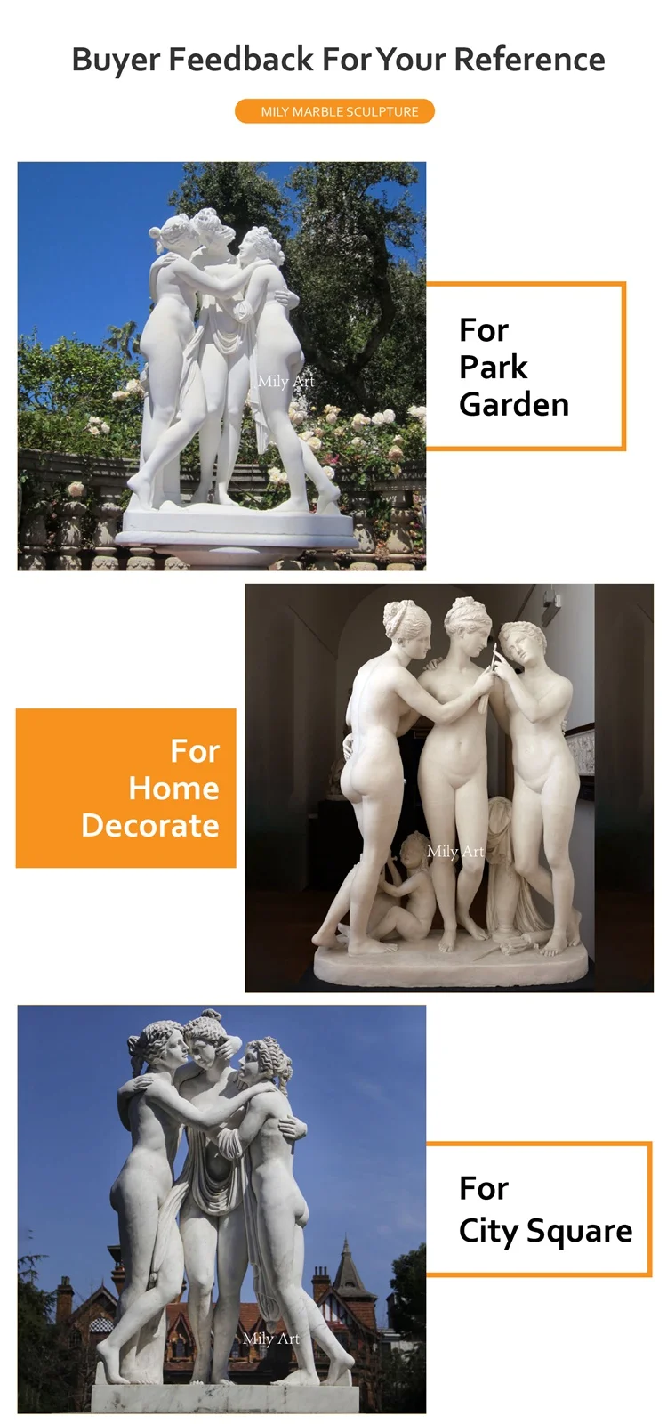Outdoor Garden Life Size Natural Stone White Fat Lady Statue