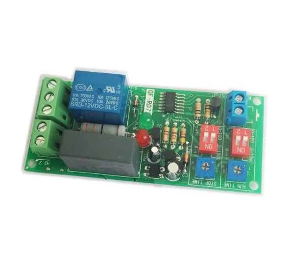 Dual Time Adjustable Cycle Delay Timing Relay Repeat on OFF Switch Infinite Loop Timer Module AC 100V 110V 120V 220V 230V 240V