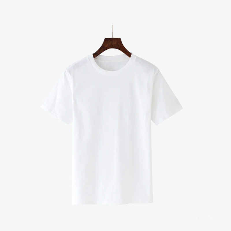 Unisex 210gsm Combed 100% Cotton T-shirt Plain Blank Black White Basic ...