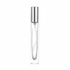 Square bottle with silver lid