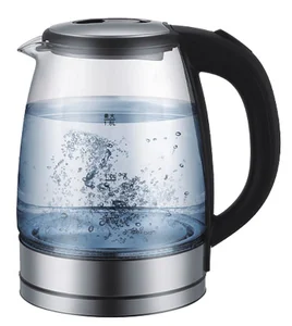 1.8L 1500W Electric Jug Kettle Simple Design with Keep Warm Function Temperature Control Cordless for Outdoor Use Glass Material