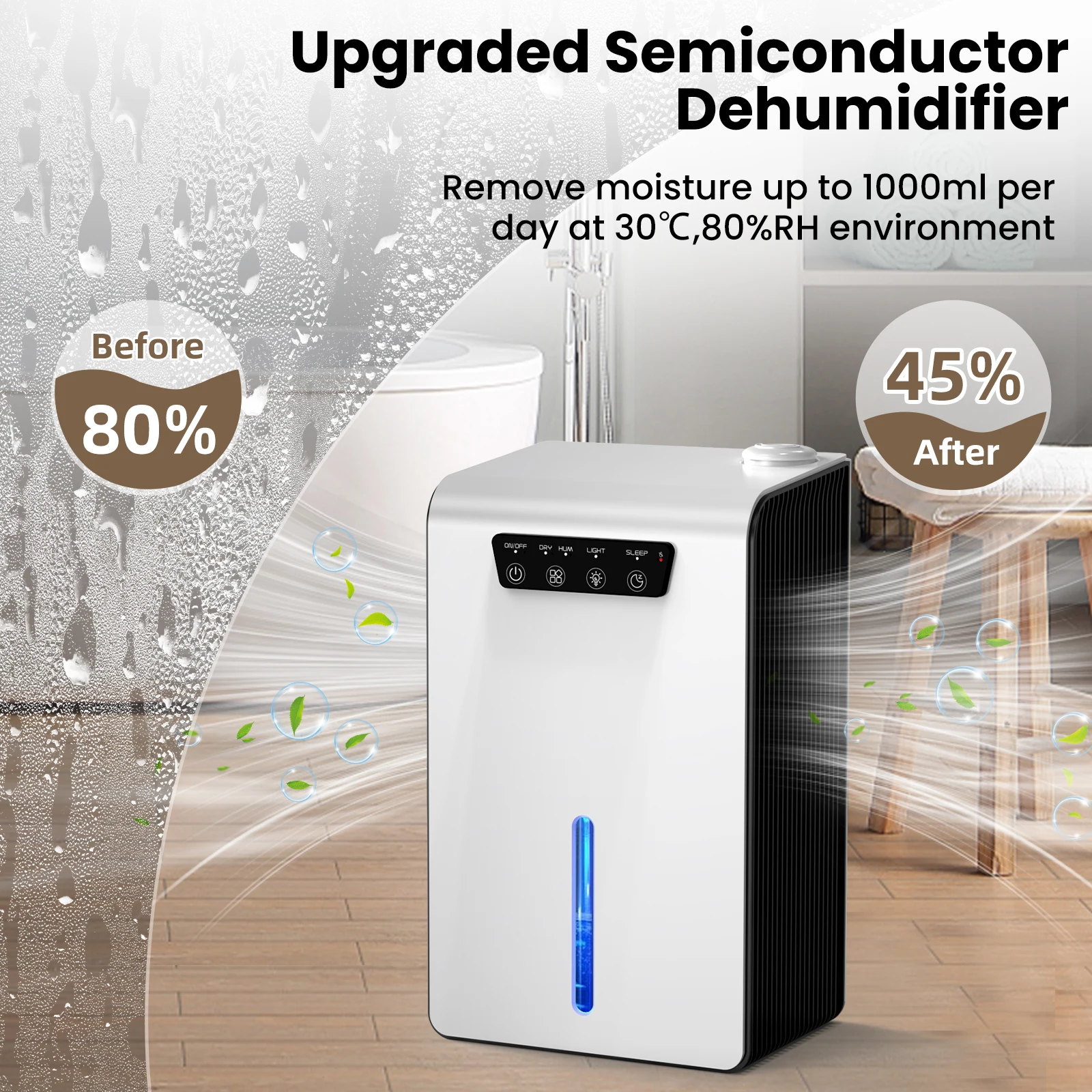 2024 Trends Portable Household Humidifier and Dehumidifier 2 in 1 With Drain Pipe 3500ML