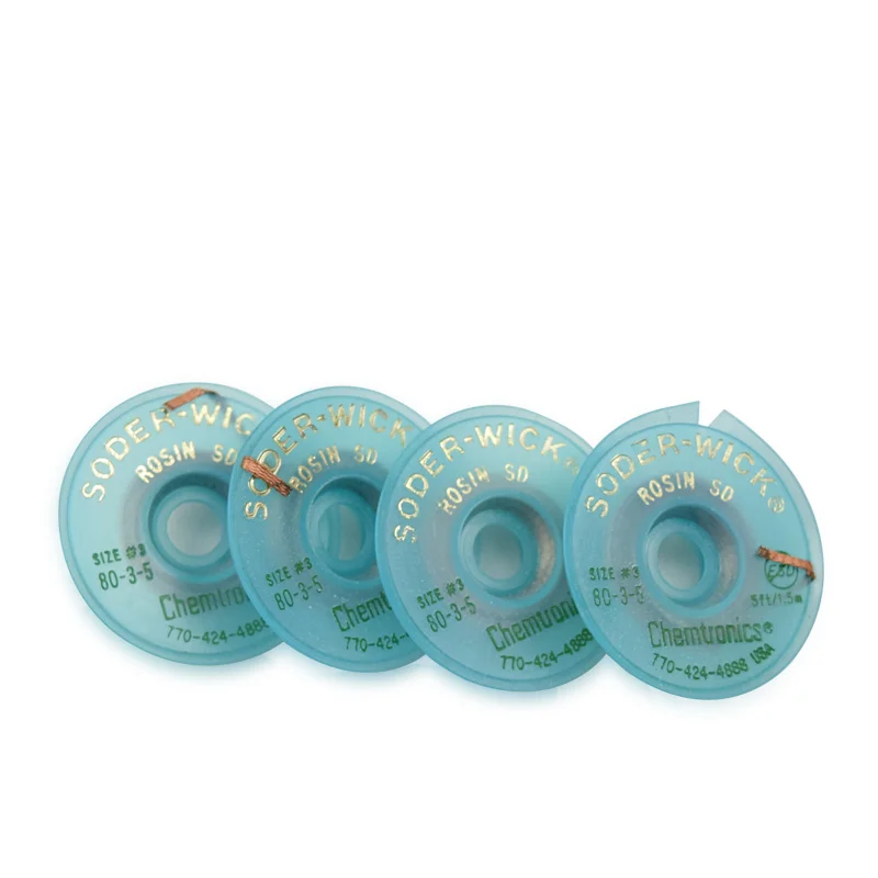 Tresse à Dessouder Sans Plomb - Largeur 2 Mm, Longueur 1,5 M - Pour Soudure électronique, Dépannage - Chemtronics
