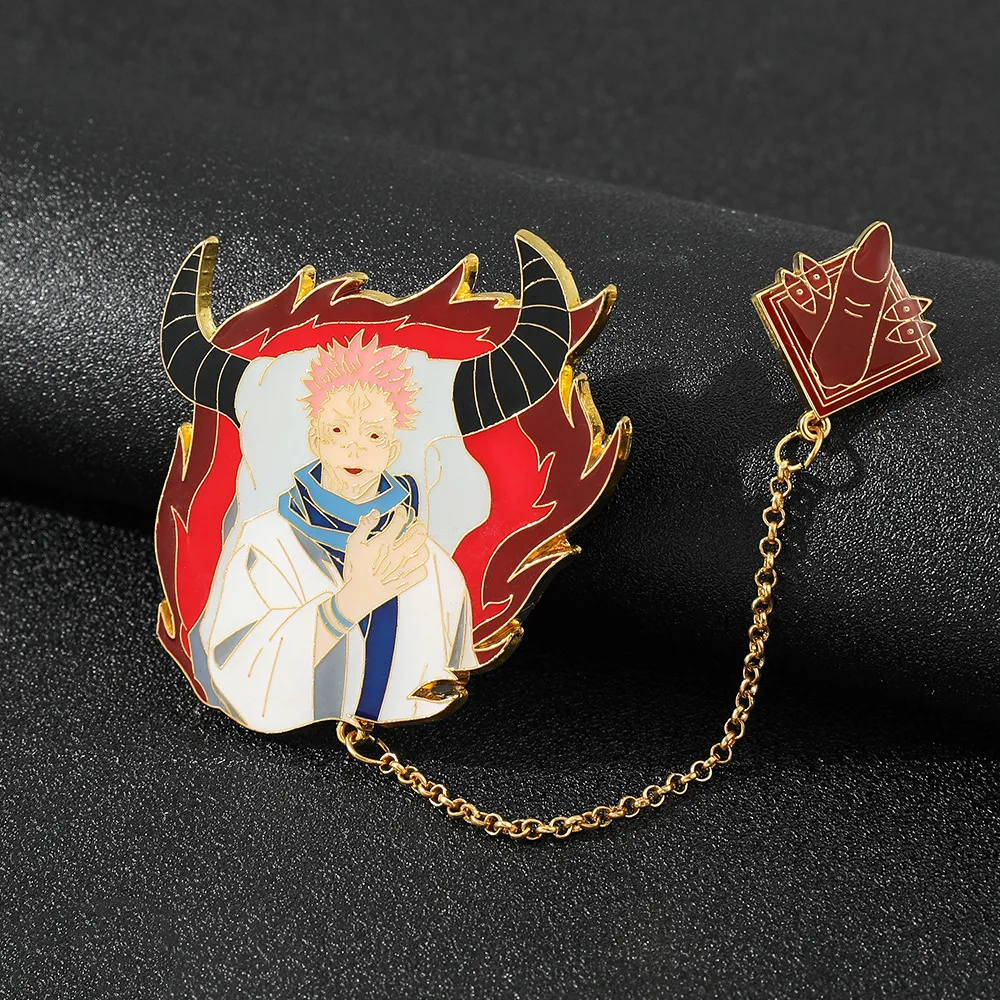 Anime Jujutsu Kaisen Sukuna Badge Pins Free Shipping Buy Anime Badge