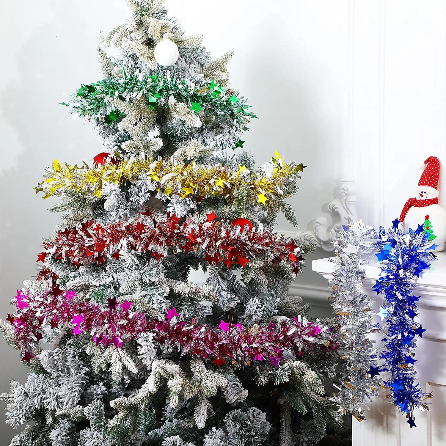 Outdoor Tinselgarlandwholesale Thick Tinsel Ornament Easter Tinsel Garland Decoration Buy