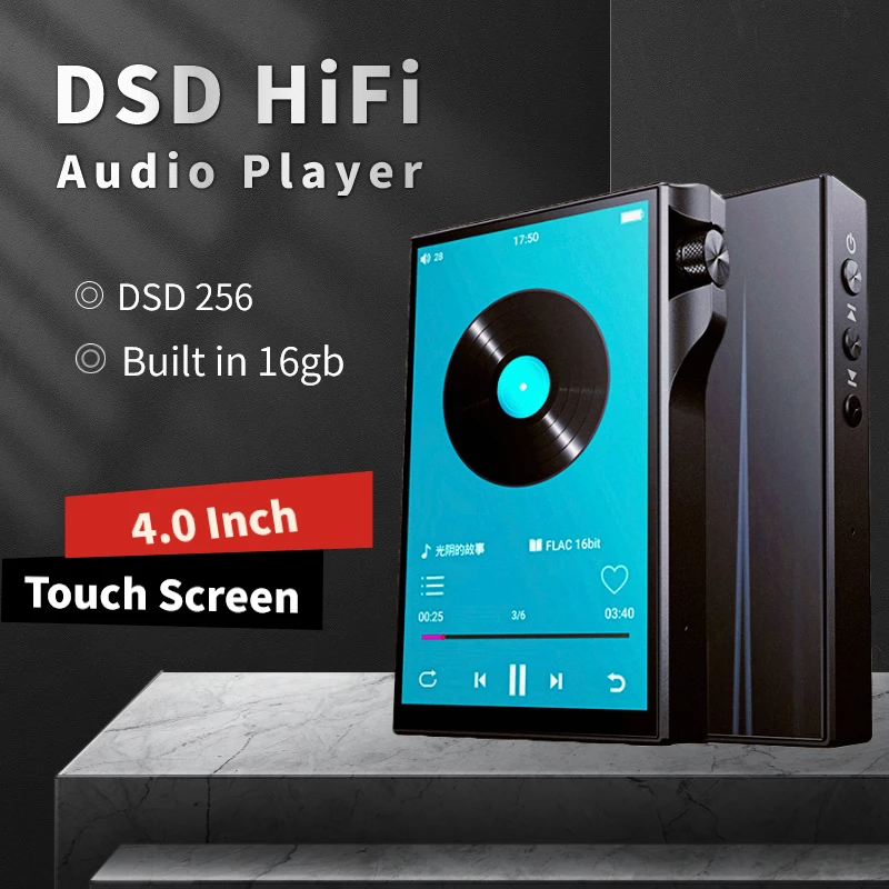 Q8 Lossless HiFi Mp3 Player Open Android DAC DSD Built in 16GB MP3 Audiophile Mp3 Music Player