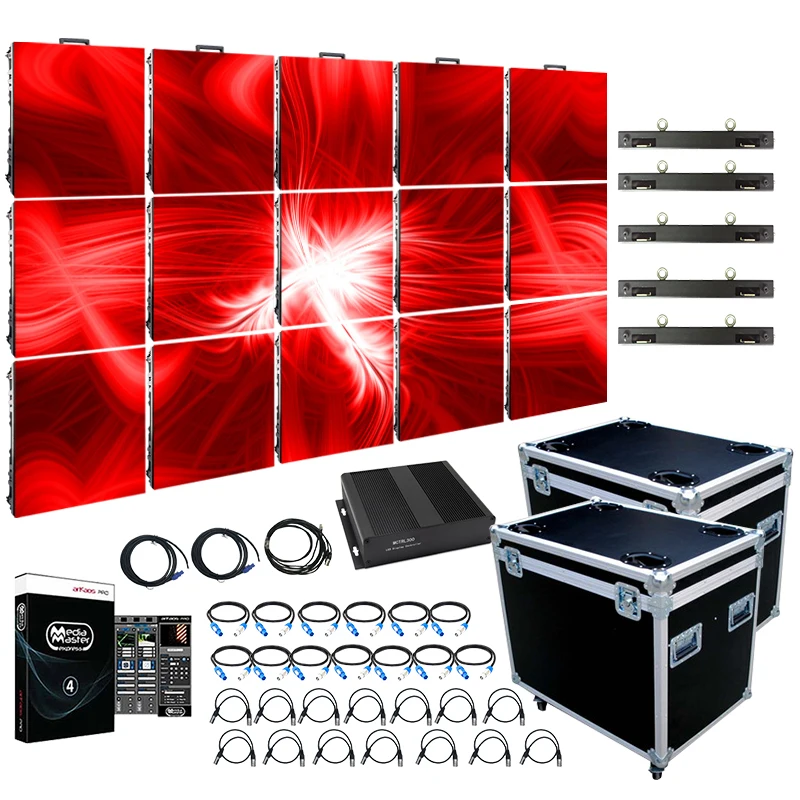 Factory Led Video Wall System Package 500x1000mm 500x500mm Led Panel P2 ...