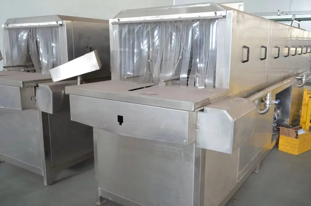 Industrial Automatic Crate Cleaner for Food Industry High Pressure Tray Basket Cleaner