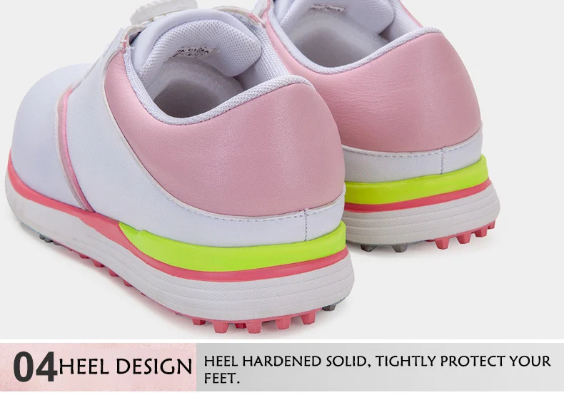 New golf shoes ladies waterproof shoes spin buckle laces spring and summer non-slip sports shoes