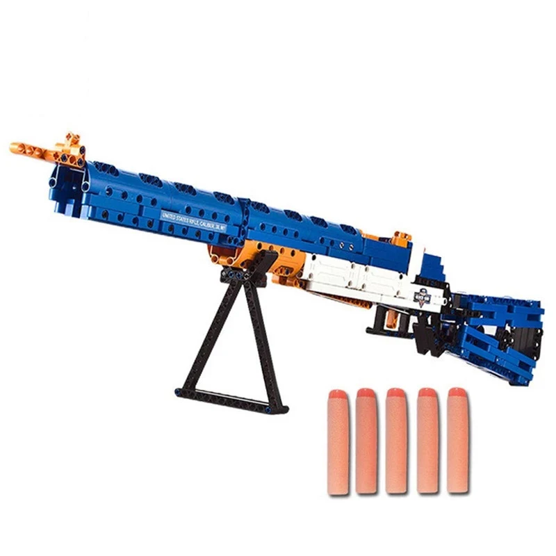 583pcs M1 Rifle Gun Building Blocks DIY Soft Bullet Toys Gift For Kids 