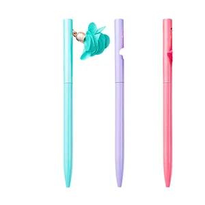 Gao Shi Hanging Flower Shape Metal Ballpoint Pen 0.5mm Width Personalised Signature for Birthday or Teacher's Day Gift Logo