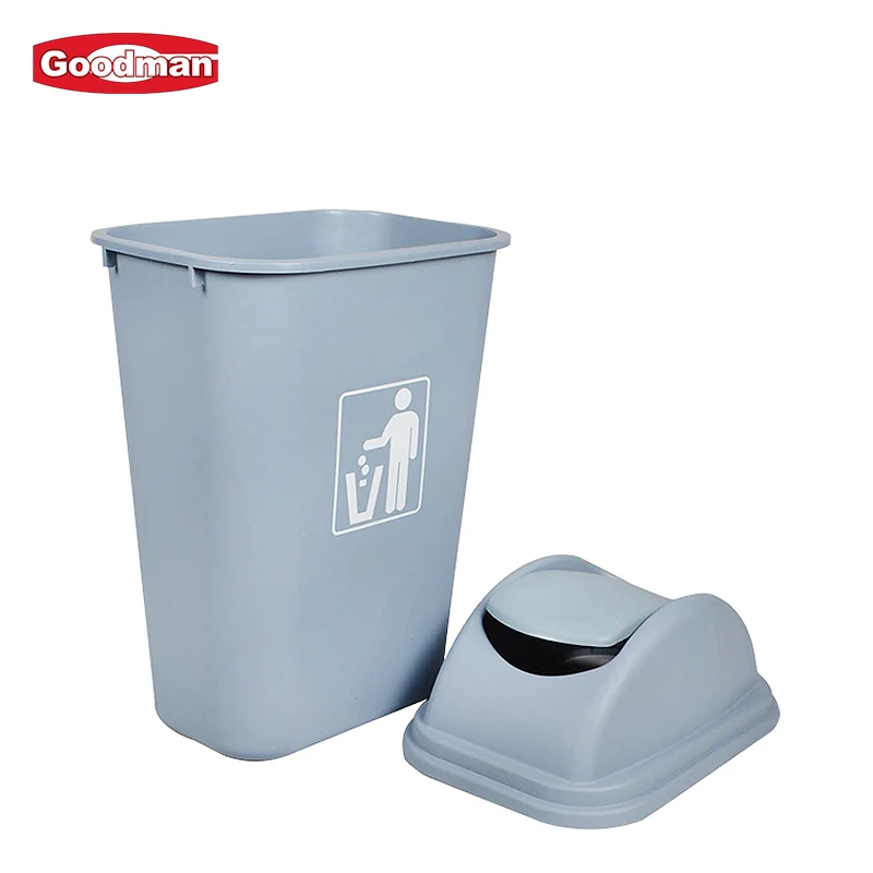 Customized Pp Plastic 26L Trash Can Dust Bin Garbage Waste Bin