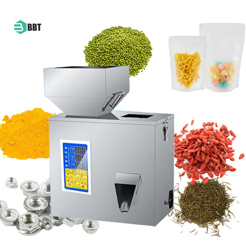 Semi Automatic Desktop Coffee Beans Flour Rice Particle Filling Machine Tea Powder Dispenser