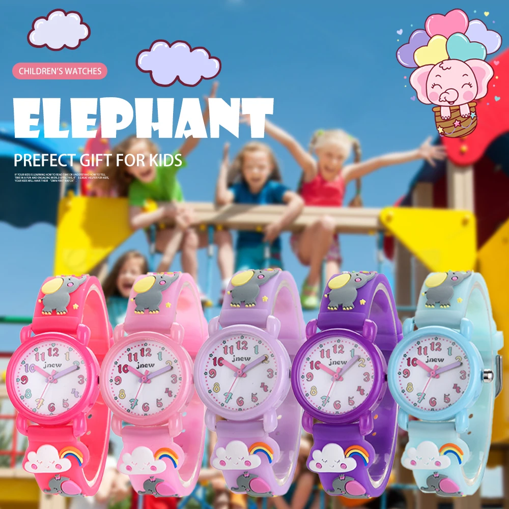 Montre Éducative Enfant Wonvify - Silicone 3D LED 7 Couleurs - Fille 3-12 Ans