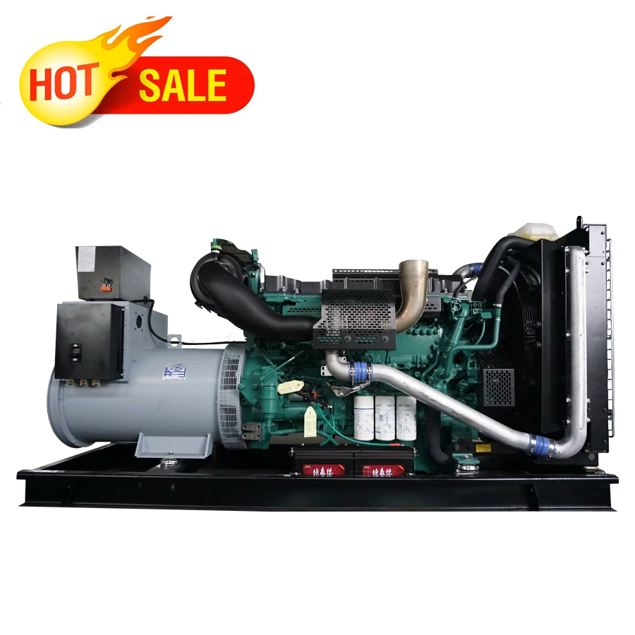 50Hz 1500rpm Silent/open Generator Set VW-500T5 with Engine Volvo TAD-1641GE Genset Standby Power 500KVA 4000KW