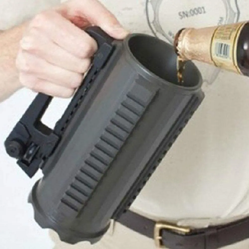 Tactical Beer Mug Cup Promotion Outdoor Sport Solid Beer Cup Detachablle Battle Rail Mug Cup