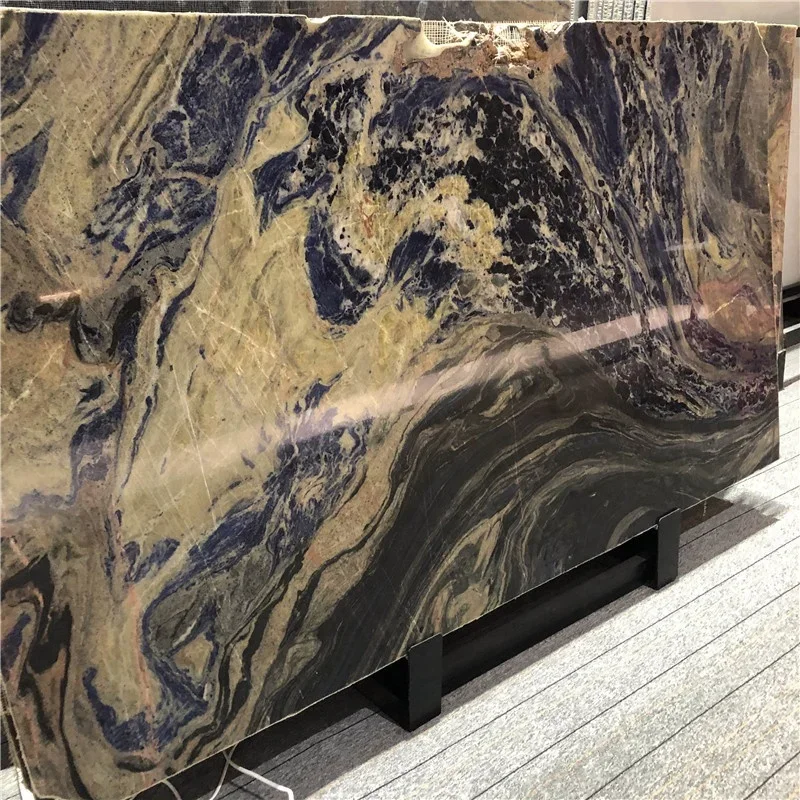 Meʼyorli luks uslubdagi ko'k granit tosh plitalari: mehmonxona, villalar uchun ichki devor fonlari va suv havuzlarini bezashda foydalanish