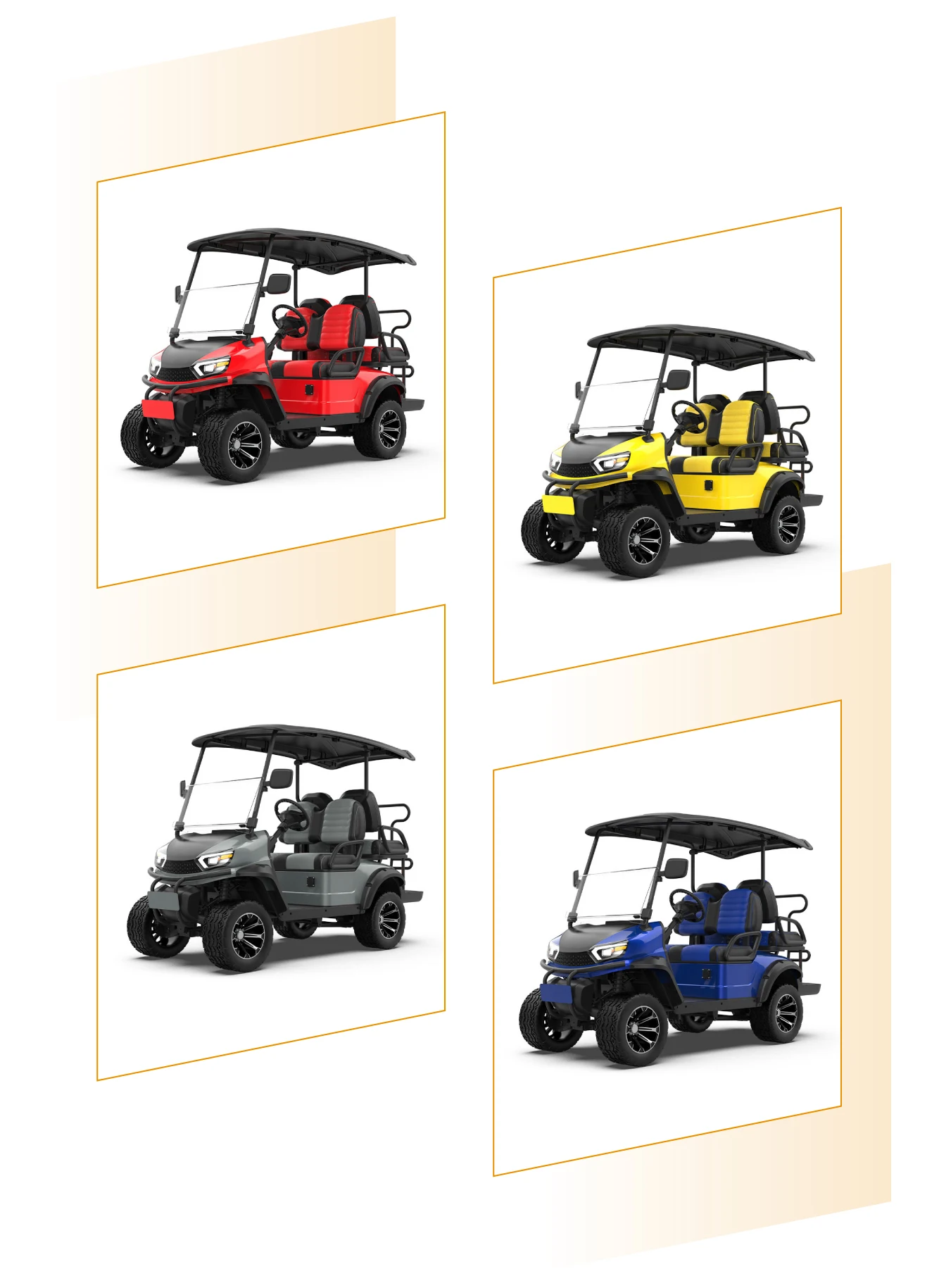 Ffe Carts New Brand Electric Dune Buggy Lifted 4 Seater Off-road Electric Golf ...