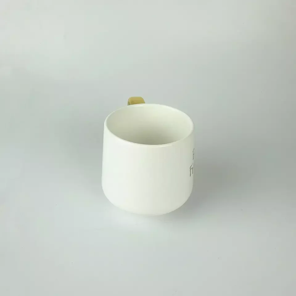 Wholesale Eco-Friendly Porcelain Gold Rim Mug Safe Reactive Glaze Ceramic Coffee Tea Latte Espresso Cappuccino Cup for Gifts details