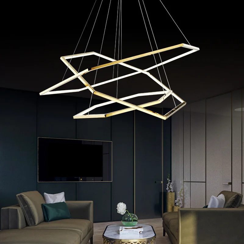 JYLIGHTING Modern Remote LED Rings Pendant Lights LED Luminaire Suspendu Lighting Industrial Lamp for Living Room Dining Room