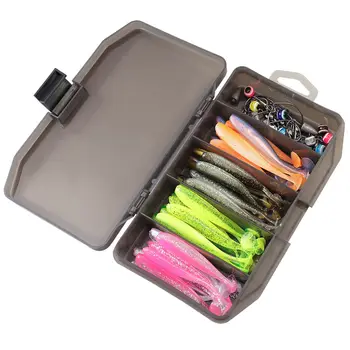 76pcs Fishing Lure With Jig Hook Set Artificial Soft Bait Plastic Bionic Swimbait Fishing Lure Group Paddle Tail Swim Baits – Soft Lure – view 2