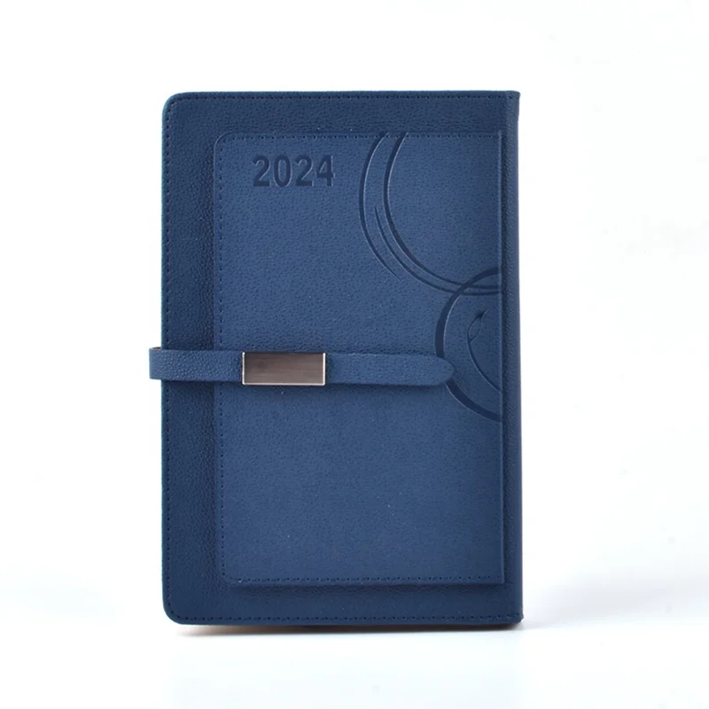 2024 Agendas Personalizadas A5 Leather Hardcover Notebook Agenda ...