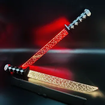 Acrylic 567 sword LED Light Katana Sword 58cm Acrylic Material Halloween Cosplay Weapon Party Samurai Sword