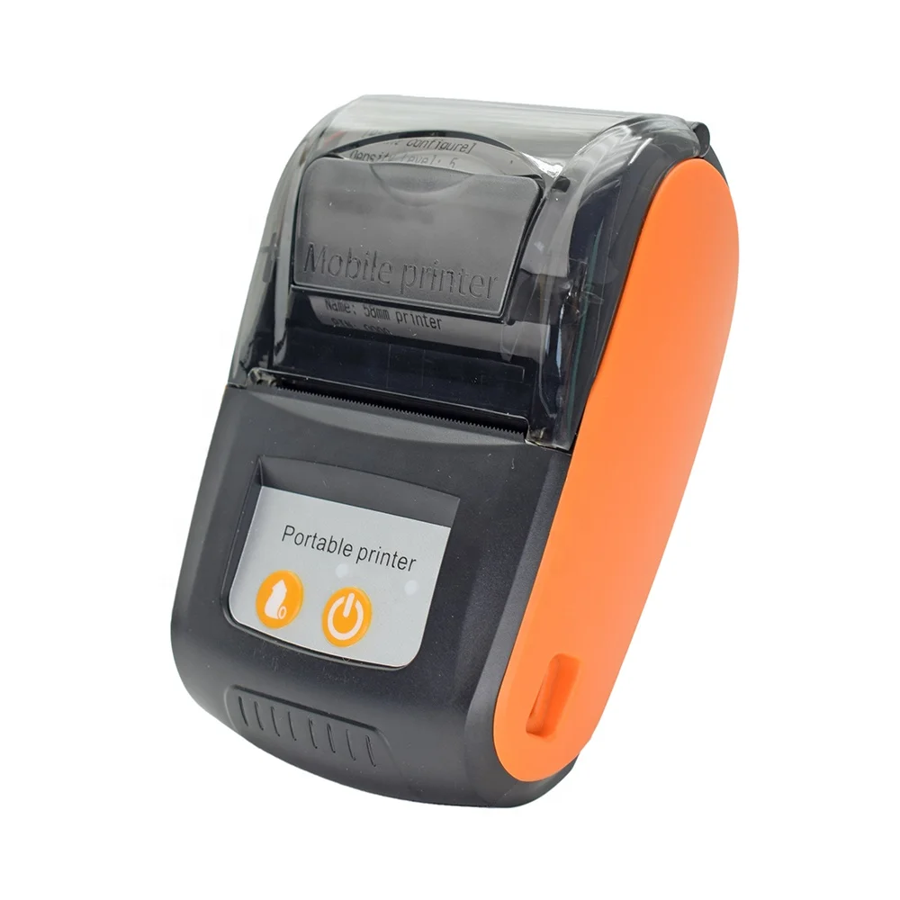 Portable Mini Printer Wireless Bluetooth Mobile Handheld 58mm Thermal Receipt Printer With Battery