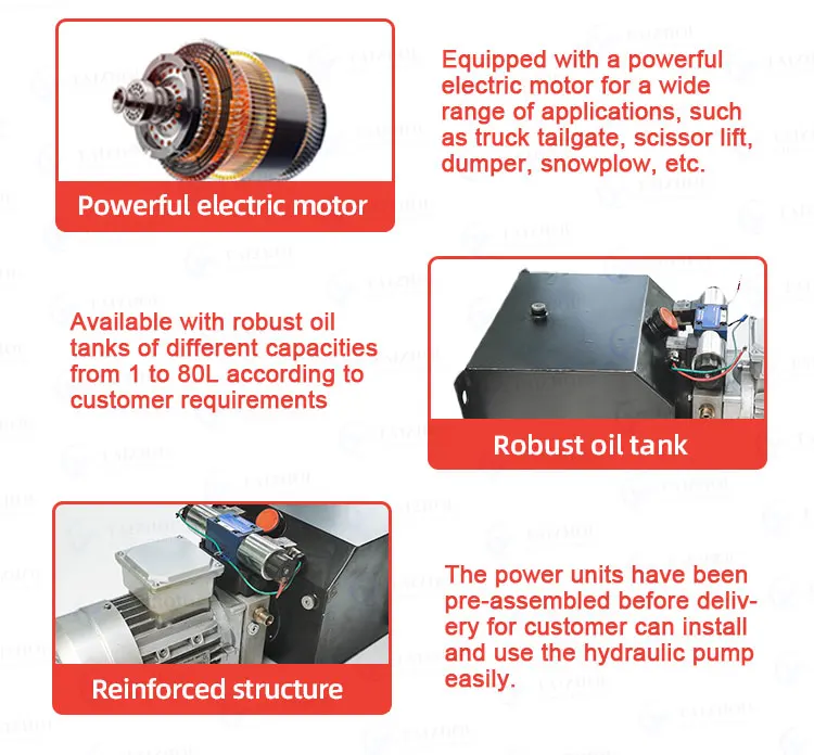 Small And Medium Lift Table Power Units With Balance Valve,Hydraulic
