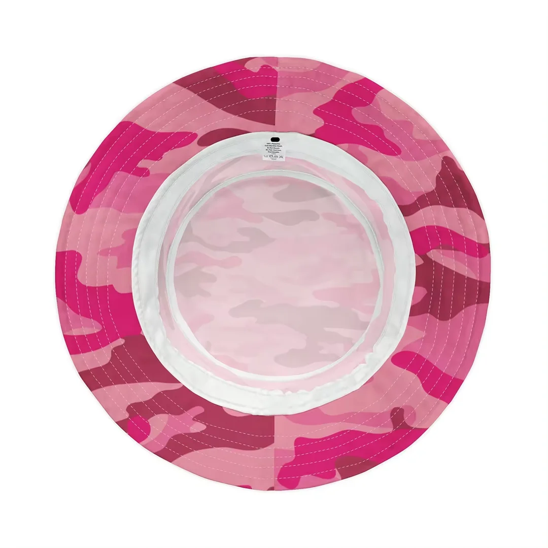 Custom Pattern and Color Style Polyester Blank Camouflage Bucket Hat for Unisex