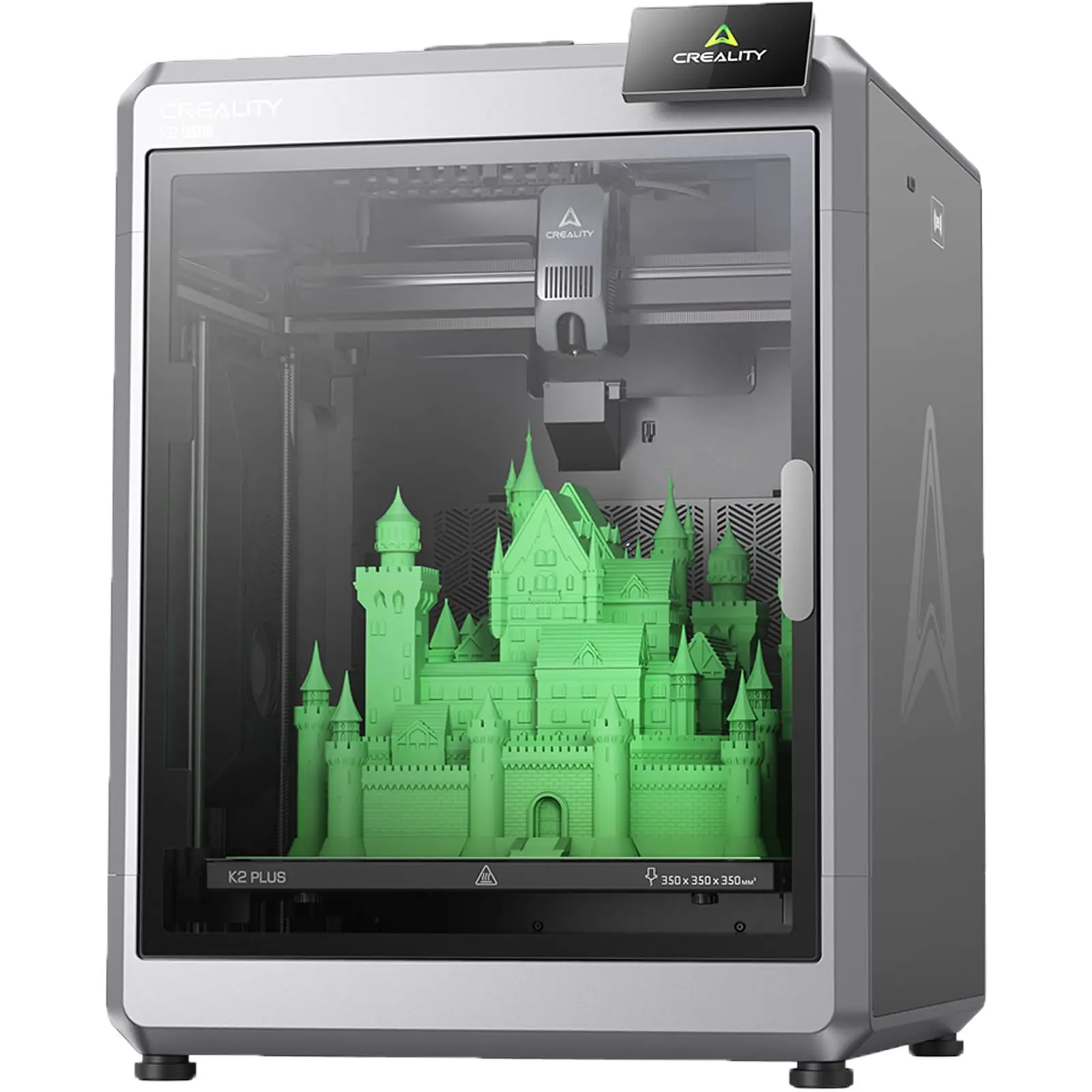 Creality K2 Plus 3D-printer met een maximale printsnelheid van 600 mm/s, dubbele AI-camera's en ondersteuning voor printen in meerdere kleuren. Printformaat: 350*350*350 mm (EU)._voghion.com