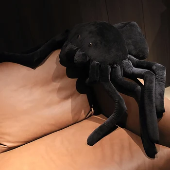 Peluche Ragno Marrone 16 Cm - Giocattolo Morbido E Cocco Per Bambini, Decorazione Simpatica Per Halloween