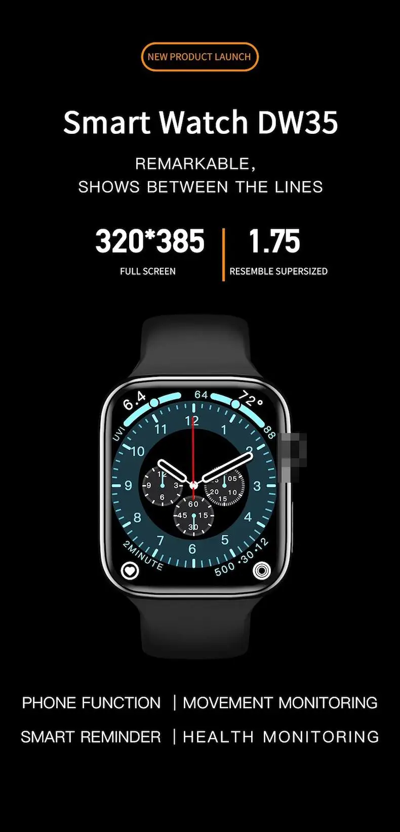 携帯電話用dw35スマートウォッチシリーズ6ワイヤレス充電bt呼び出しスポーツフィットネス腕時計防水スマートウォッチ21 Buy Smartwatch Series 6 Wrist Watch Waterproof Smart Watch Product On Alibaba Com