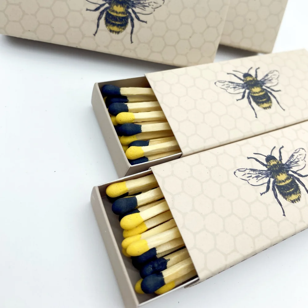 Private Label Custom Candle Use Wooden Stick Matches Safety Matchbox Household Candle Matches