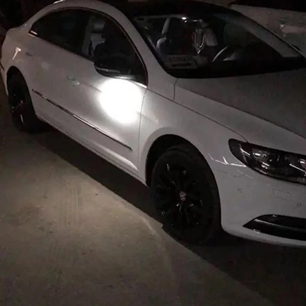 IDENUONA No-Error LED Puddle Lights For VW Eos Passat B7 CC – Pair (6000K)