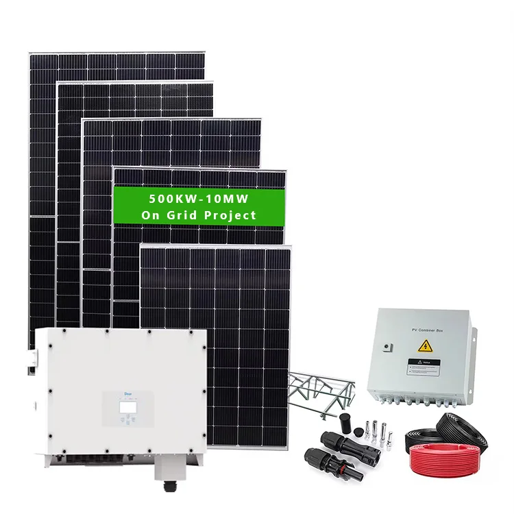 Solar Power System 500KW-10MW Solar Panels on Grid Solar System Hybrid 10MW On-Grid Power Station with MPPT Controller