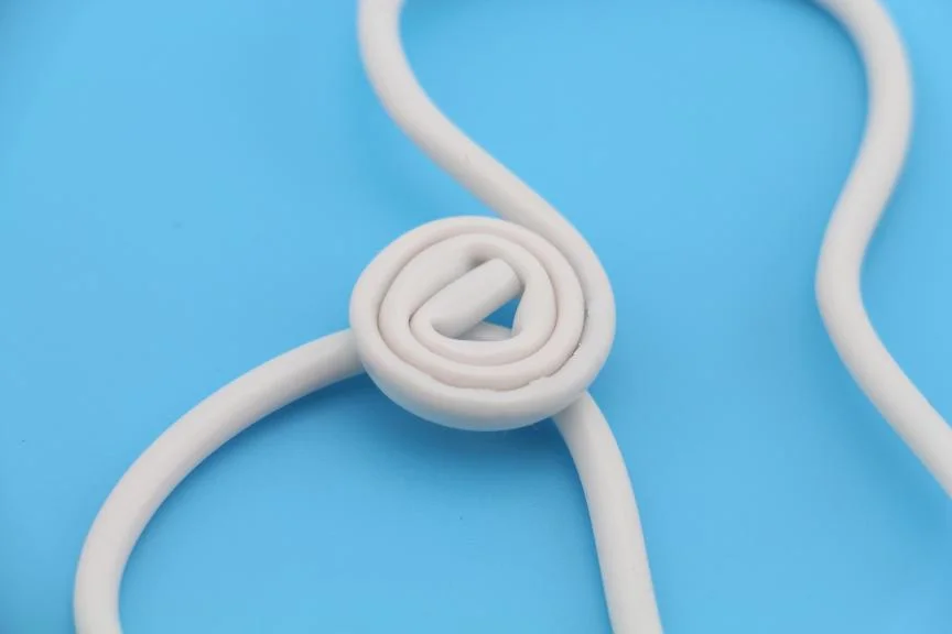 Dental Flex Bend Curly Saliva Ejector With Tongue Retractor Free Form