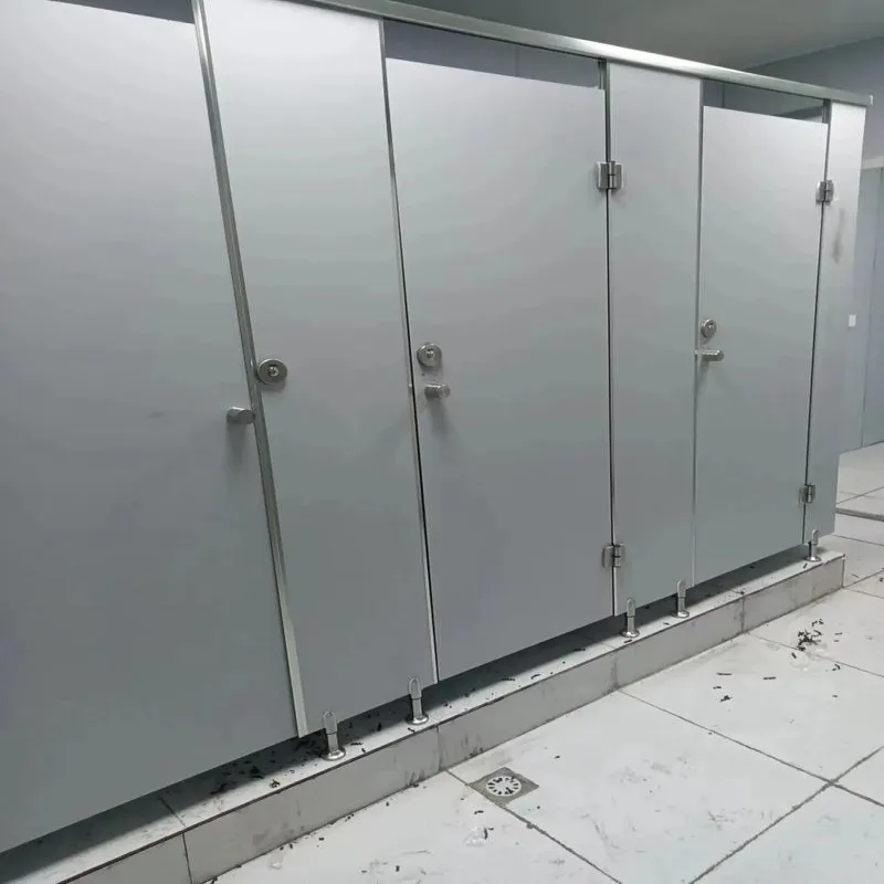 Moistureproof 12mm HPL Sheet Toilet Cubicle Partition Integral Building Partition Wall Shower Cubicle for Gym