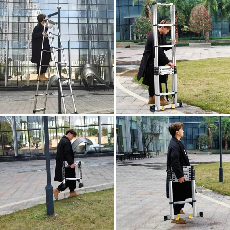Modern Design Aluminum Stair Ladder Wrangler Telescopic With Folding ...