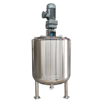 100L 500L 1000L stainless steel jacketed mixer tank electric heating liquid mixing tank with agitator